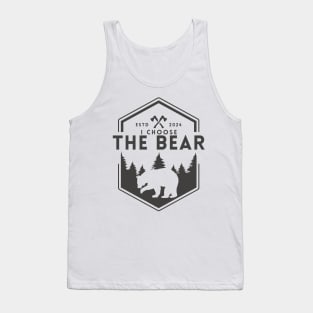 I Choose The Bear In the Woods Tank Top